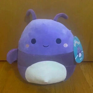 Squishmallow Axel the Beetle Purple Sparkly 8 inches NWT